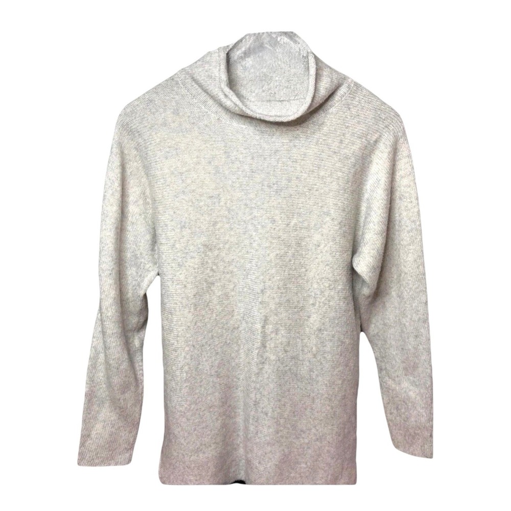 Banana Republic Women's M Gray Cowl Neck Pullover Soft Knit Cozy Sweater‎